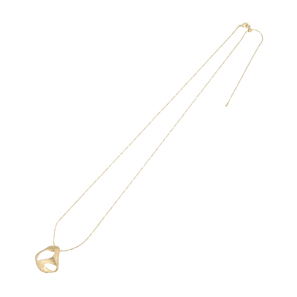 Open Swirl Pendant Slider Necklace