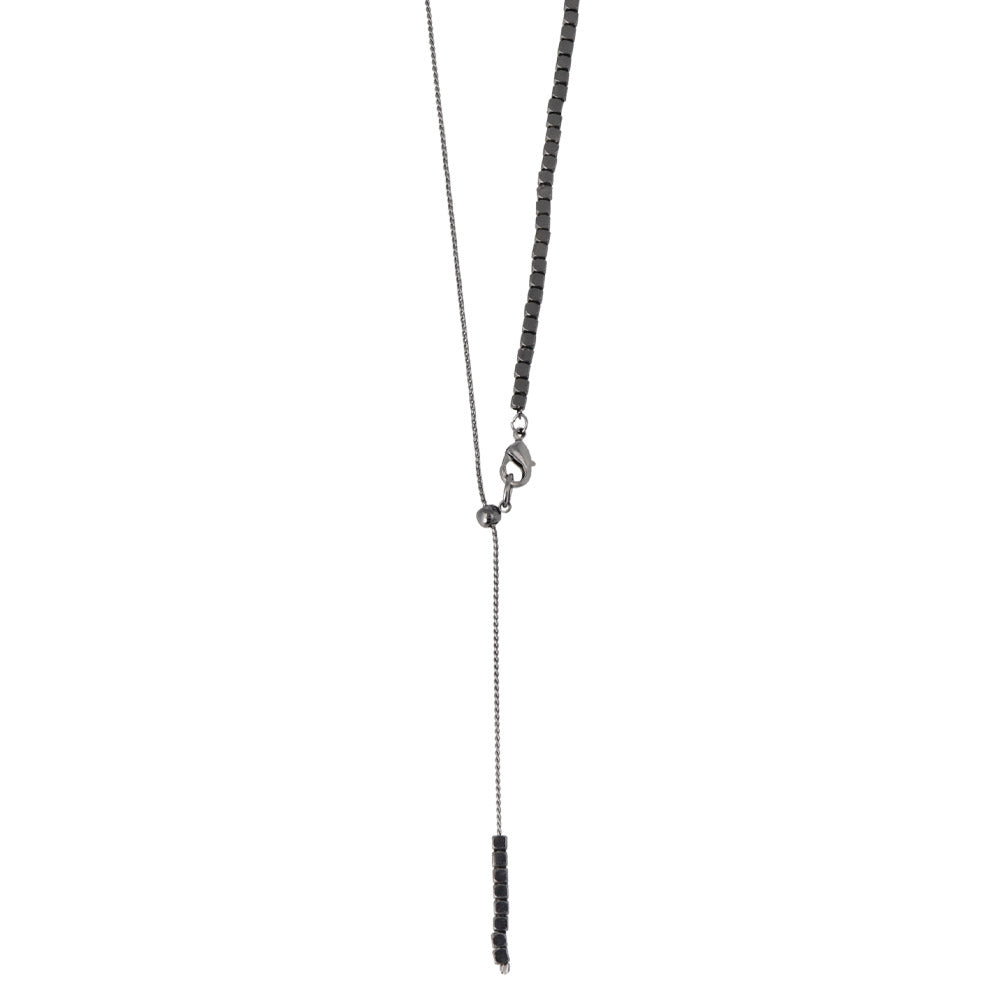 Two Way Cube Bead Slider Necklace