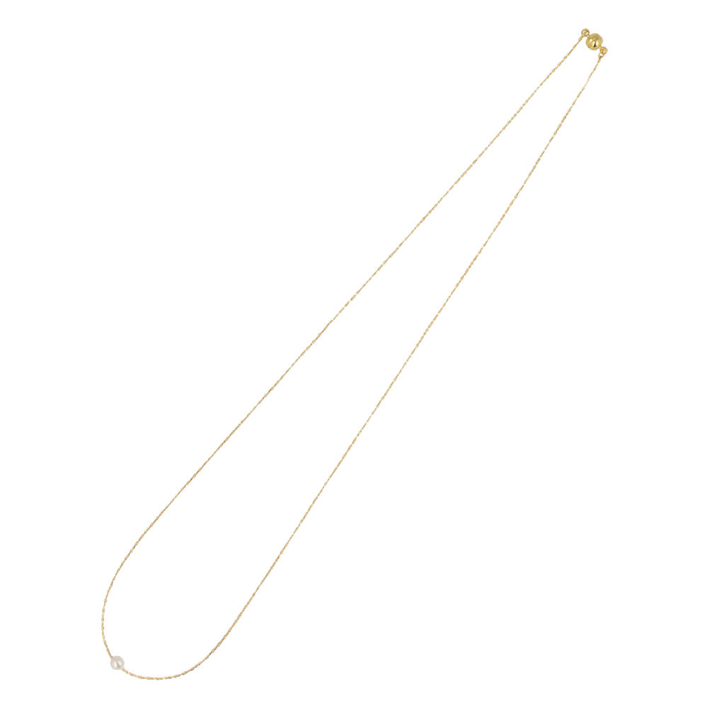 Mini Faux Pearl Magnet Clasp Necklace