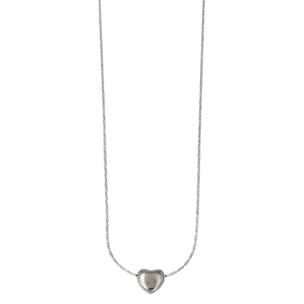 Puffy Heart Pendant Necklace