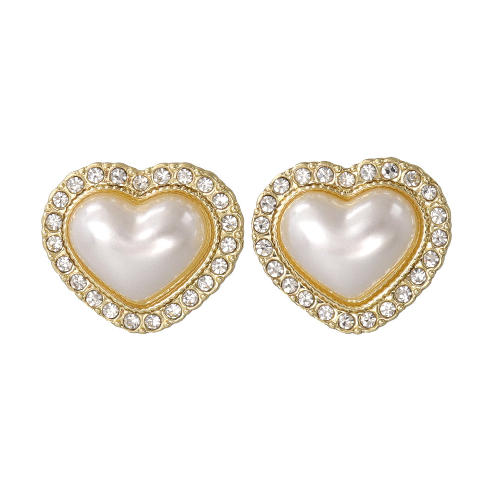 Gemline Heart Stud Earrings