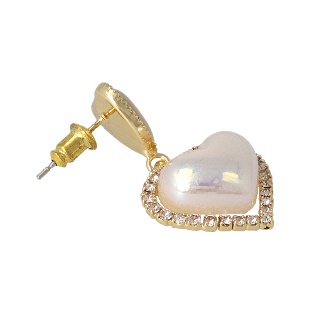 Heart Layered Drop Earrings