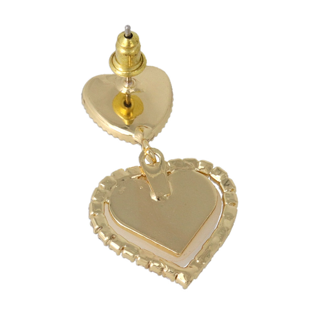 Heart Layered Drop Earrings