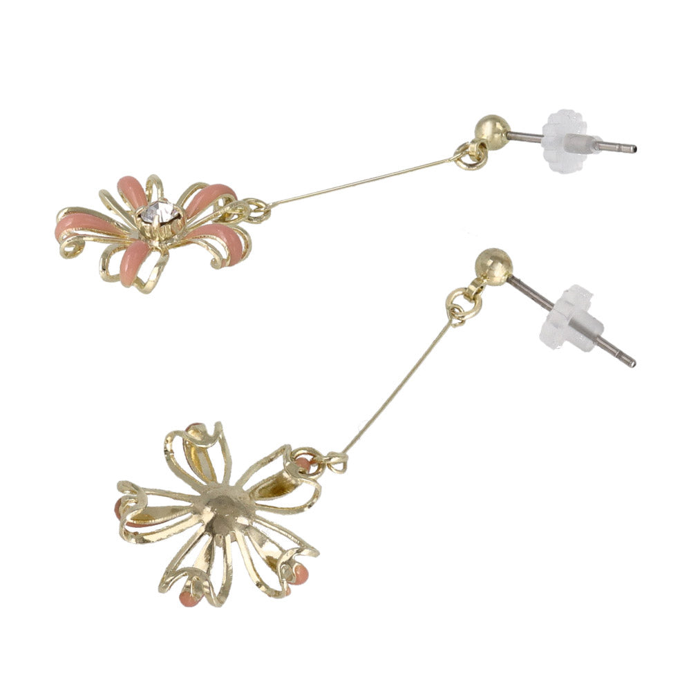 Hollow Flower Drop Earrings