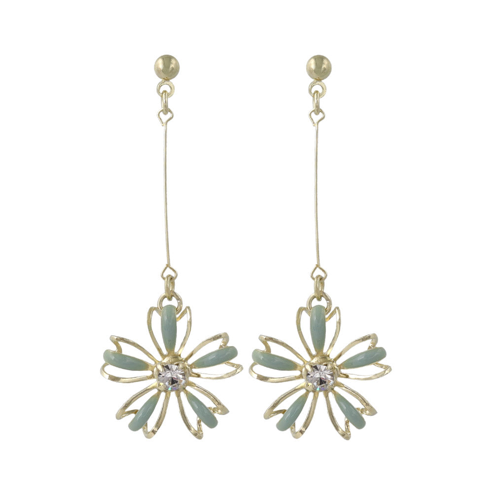 Hollow Flower Drop Earrings