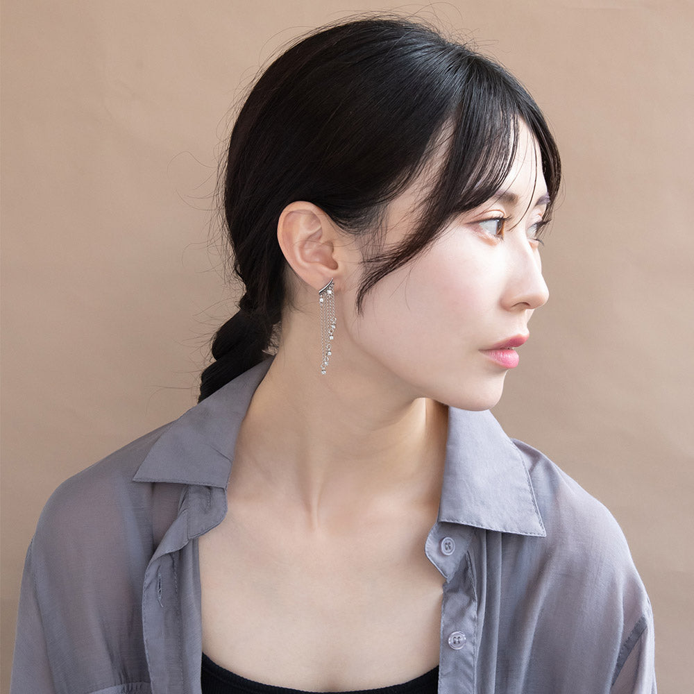 Cubic Zirconia Cascade Earrings