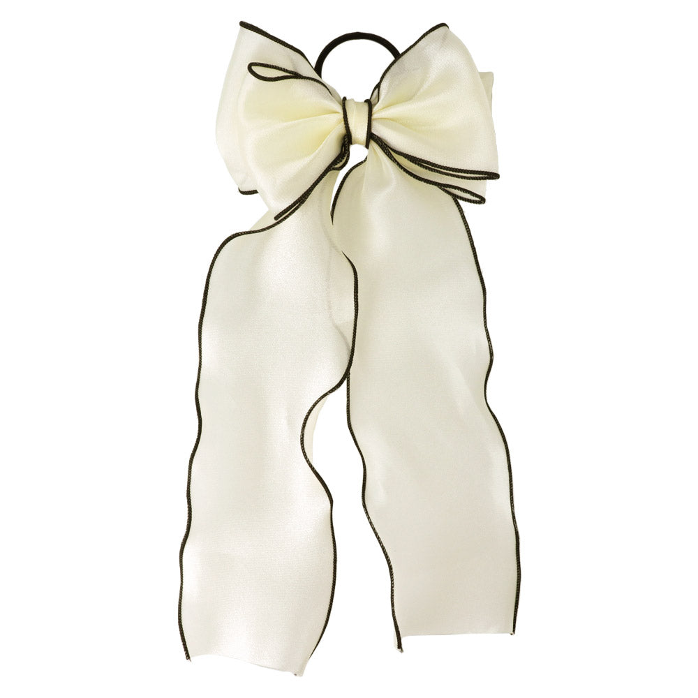 Large Sheer Bow Hair Tie
