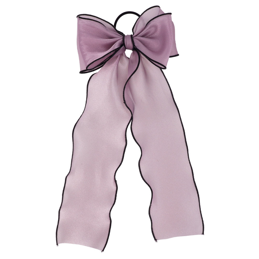 Large Sheer Bow Hair Tie
