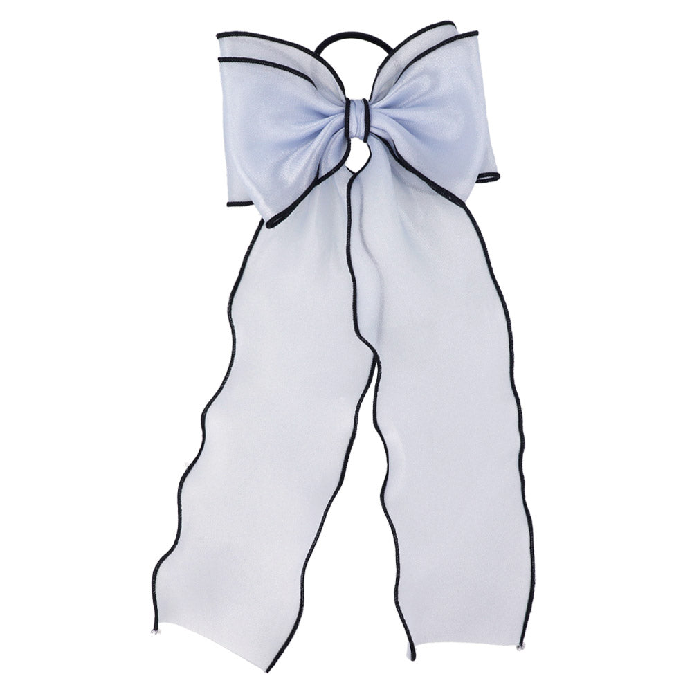 Large Sheer Bow Hair Tie