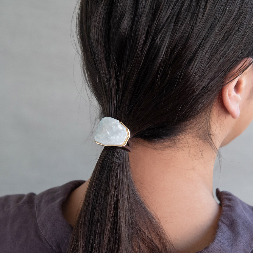 Tsukekae Oval Marble Hair Tie