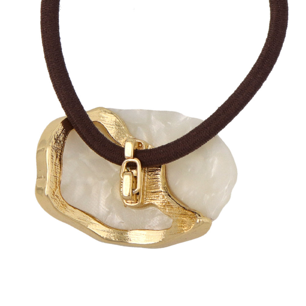 Tsukekae Oval Marble Hair Tie