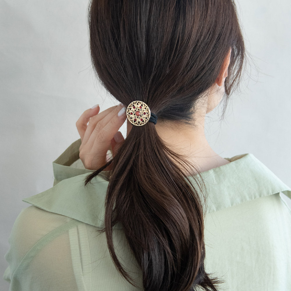 Openwork Disc Hair Tie