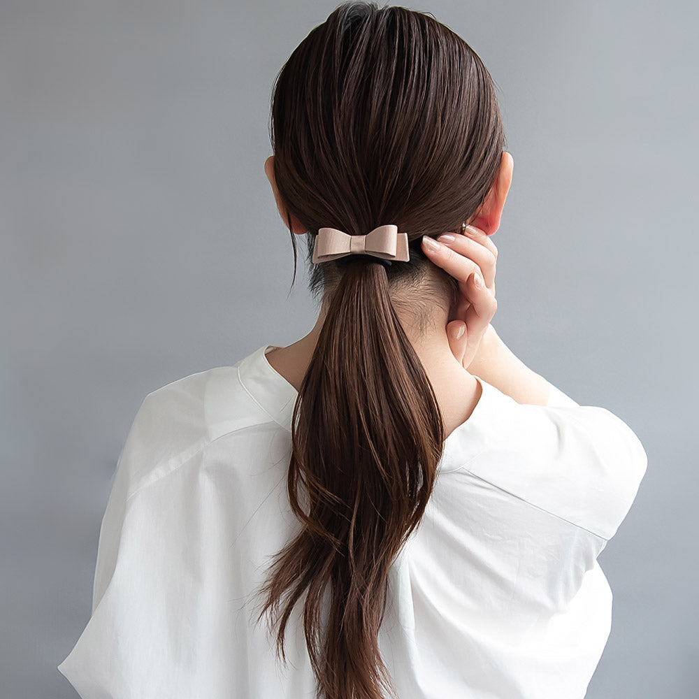 Textured Bow Hair Tie