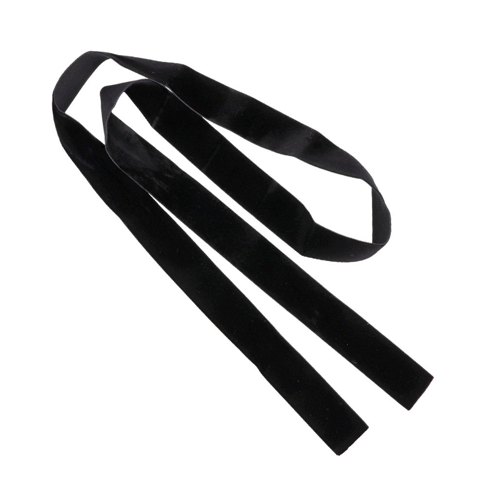 Long Black Velvet Ribbon