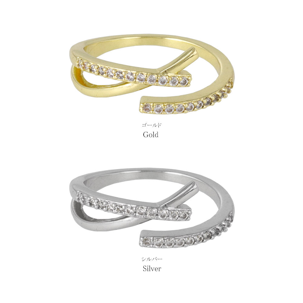 Gemline Cross Open Ring