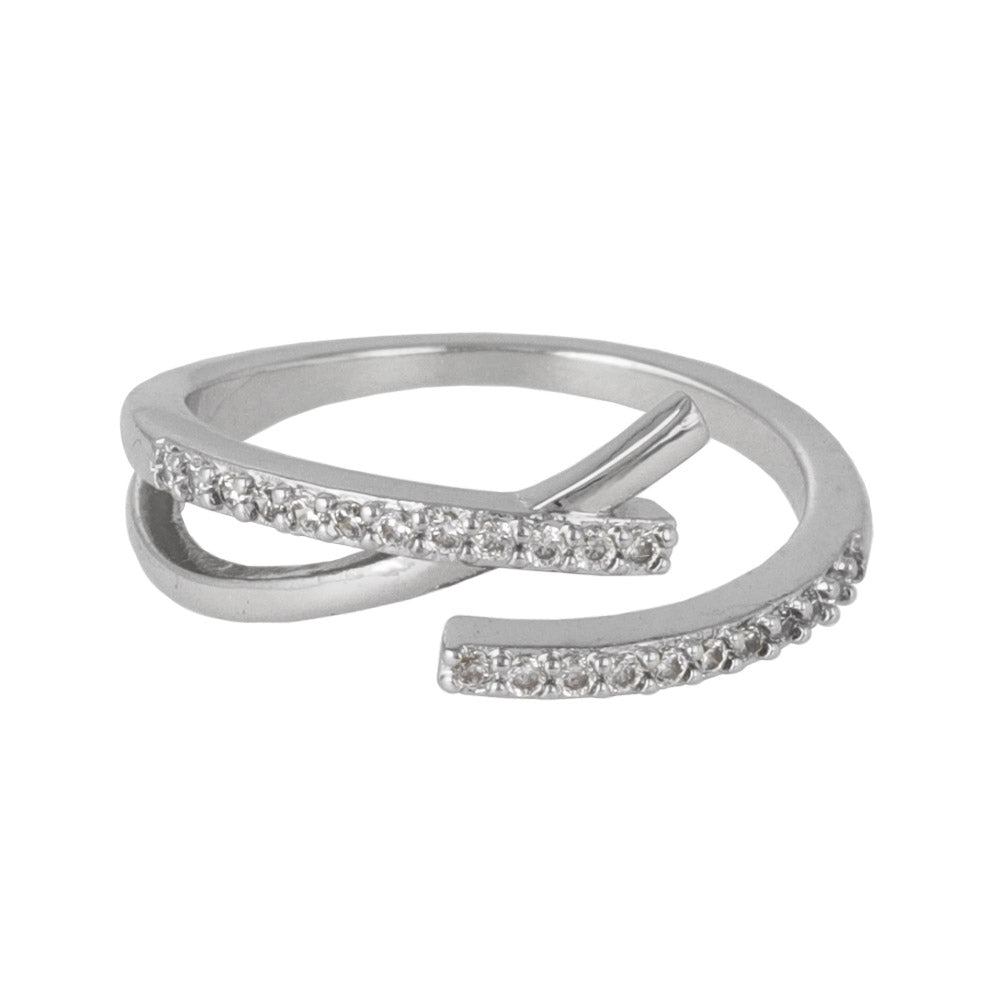 Gemline Cross Open Ring