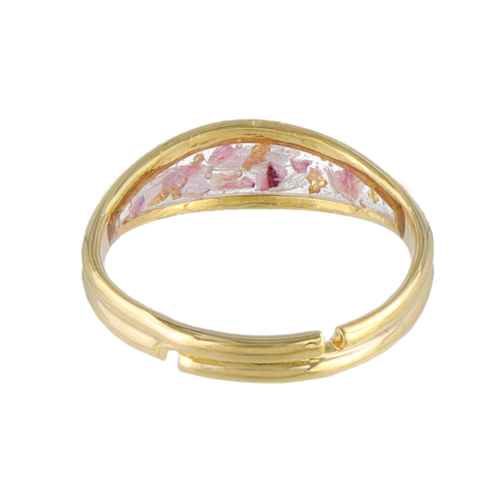 Dried Flower Cuff Ring