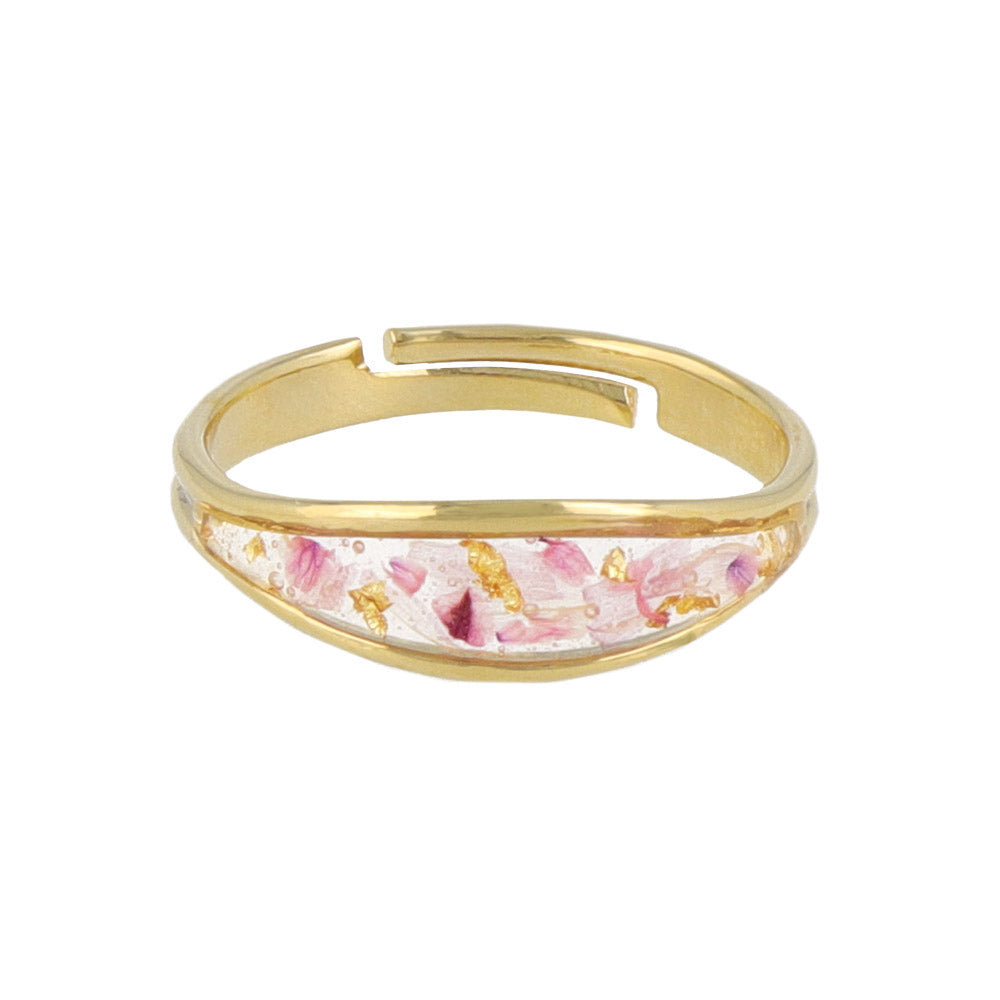 Dried Flower Cuff Ring