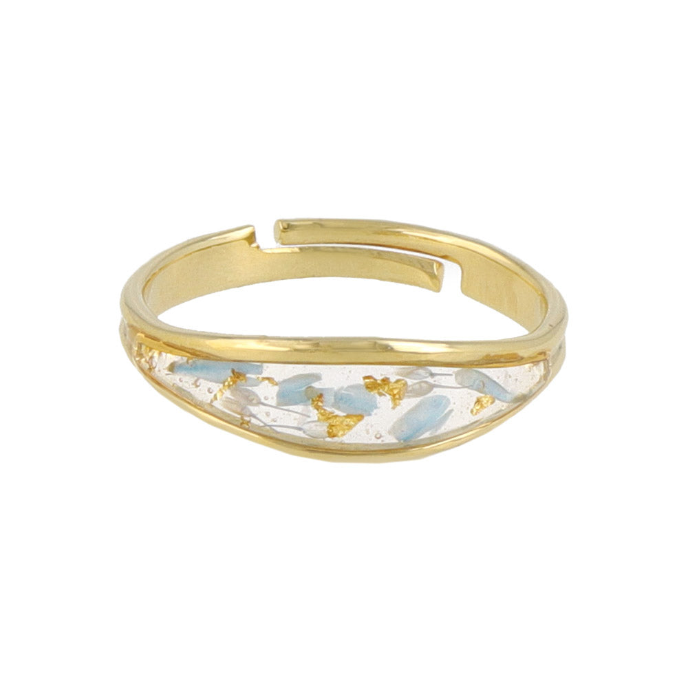 Dried Flower Cuff Ring