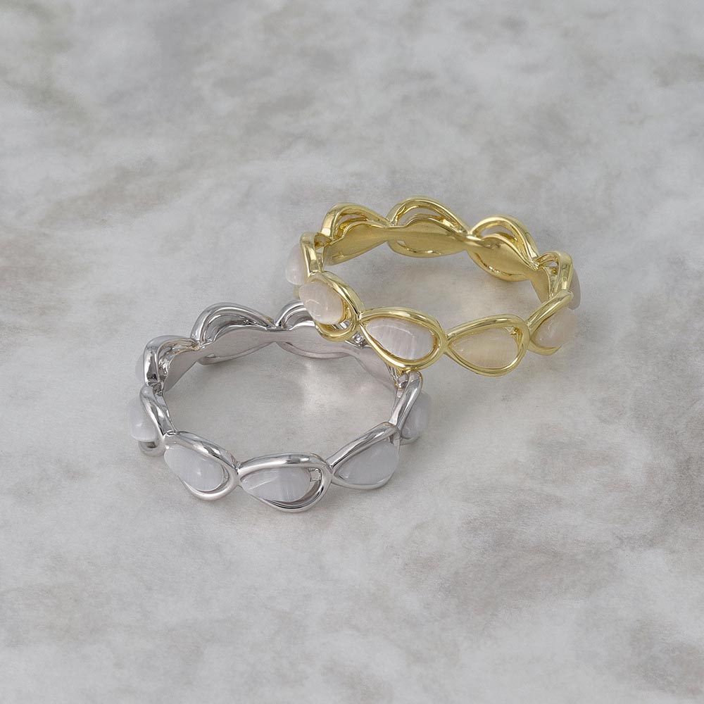 Faux Stone Loop Ring