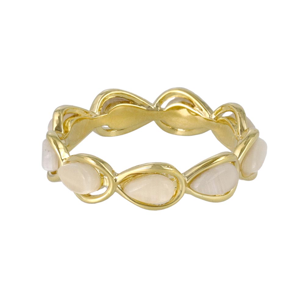 Faux Stone Loop Ring