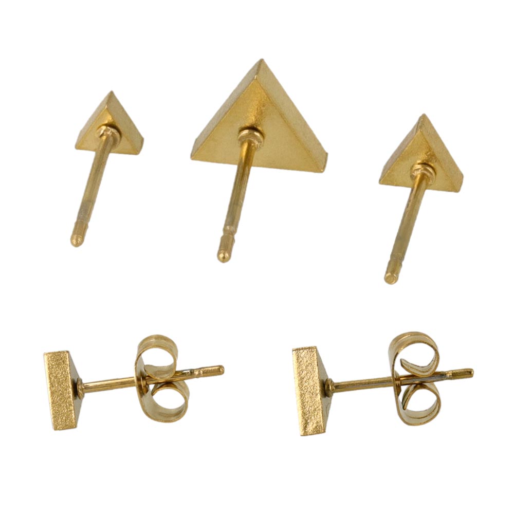 Triangle Stud Earring Set