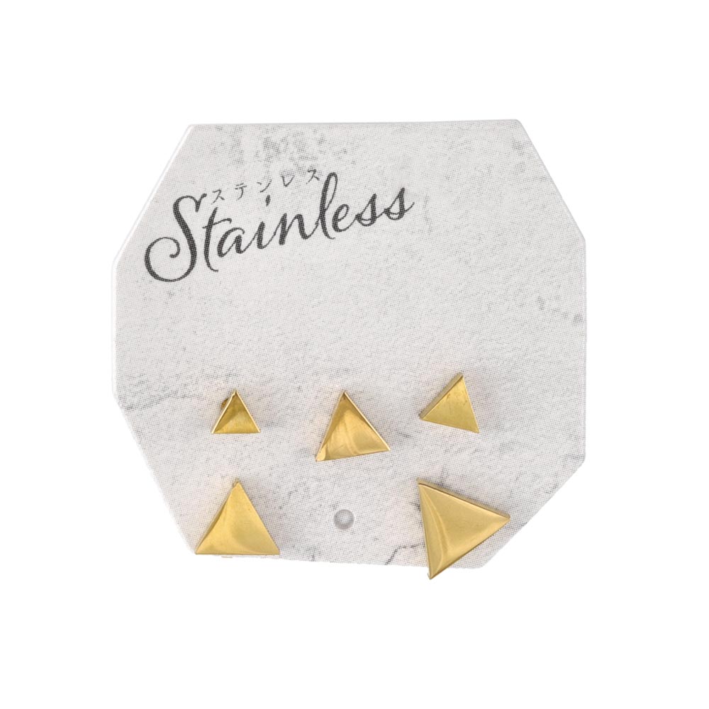 Triangle Stud Earring Set