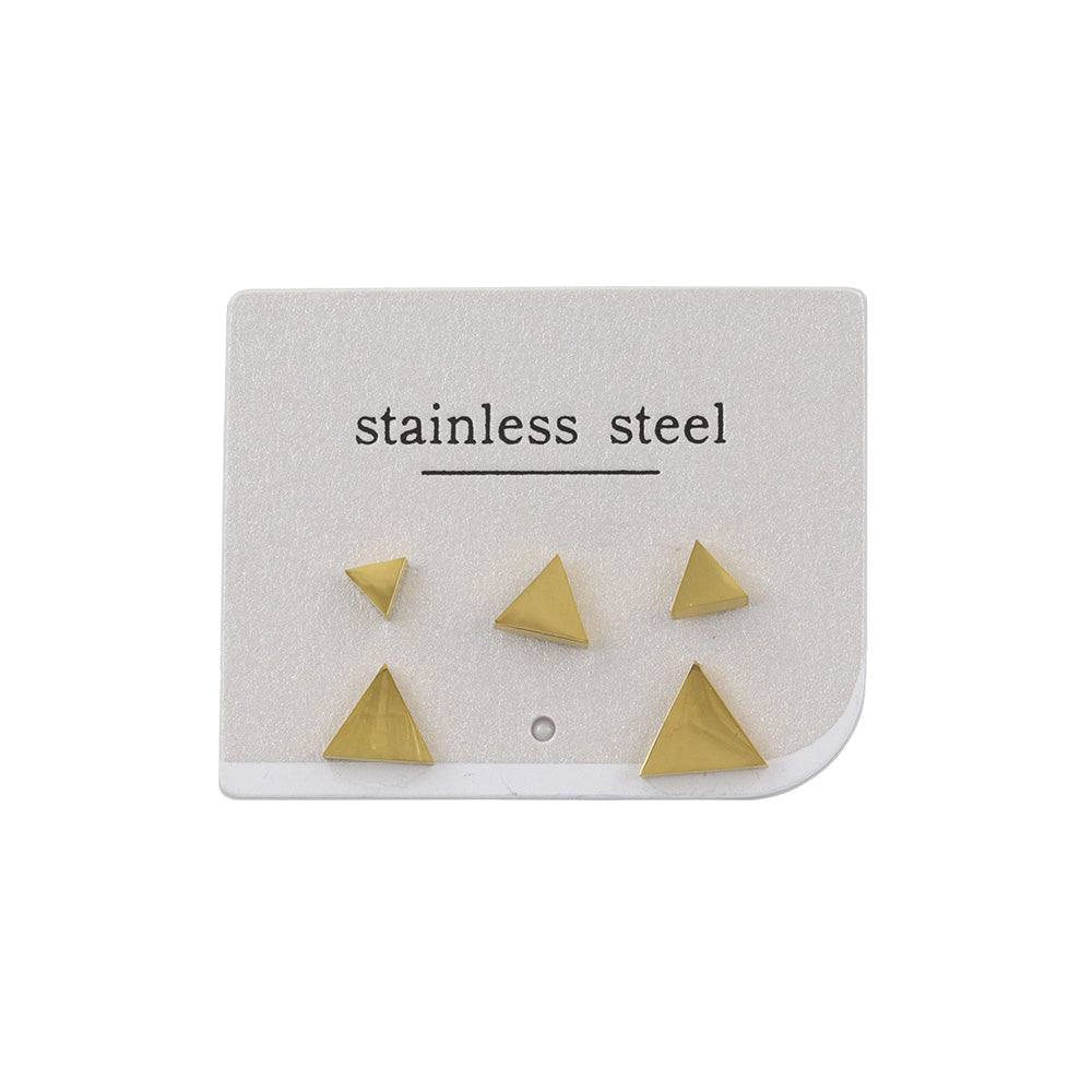 Triangle Stud Earring Set