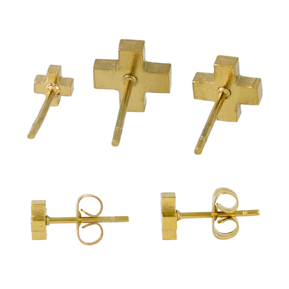 Cross Stud Earring Set