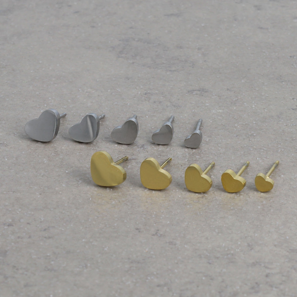 Heart Stud Earring Set - osewaya