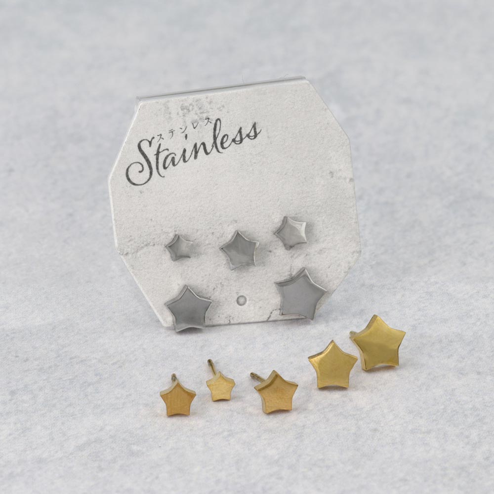 Star Stud Earring Set