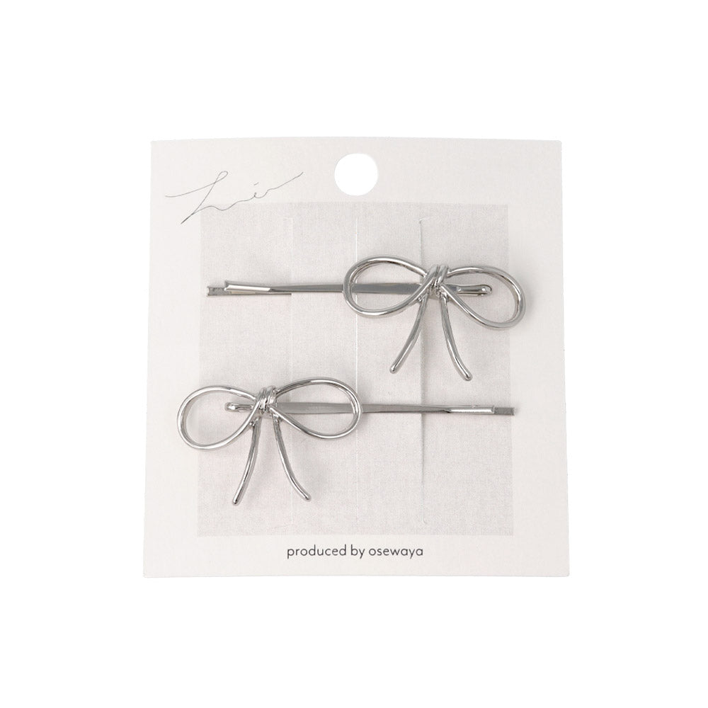 Metal Bow Hairpin Set
