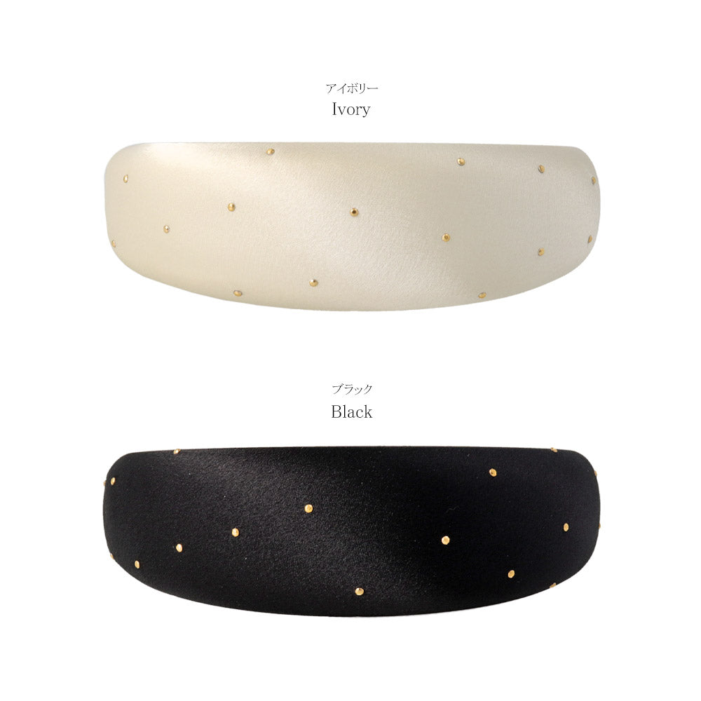 Metal Dot Puffy Headband