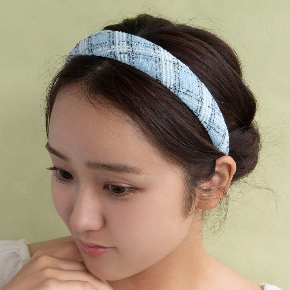 Wide Plaid Headband