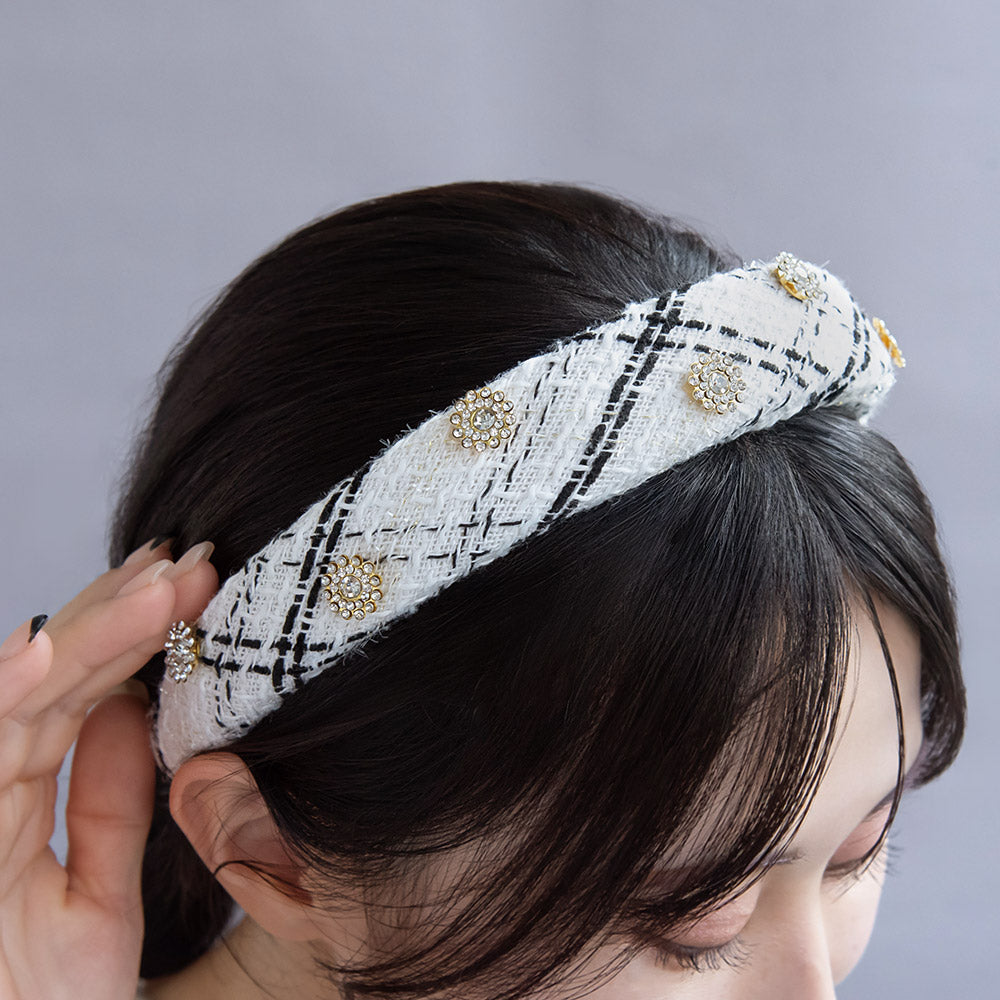 Bijou Tweed Thick Headband
