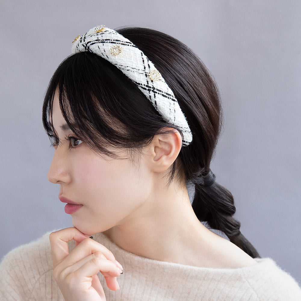 Bijou Tweed Thick Headband