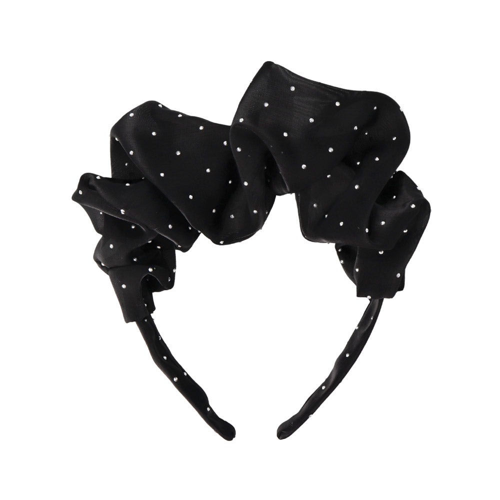 Polka Dot Ruffle Headband