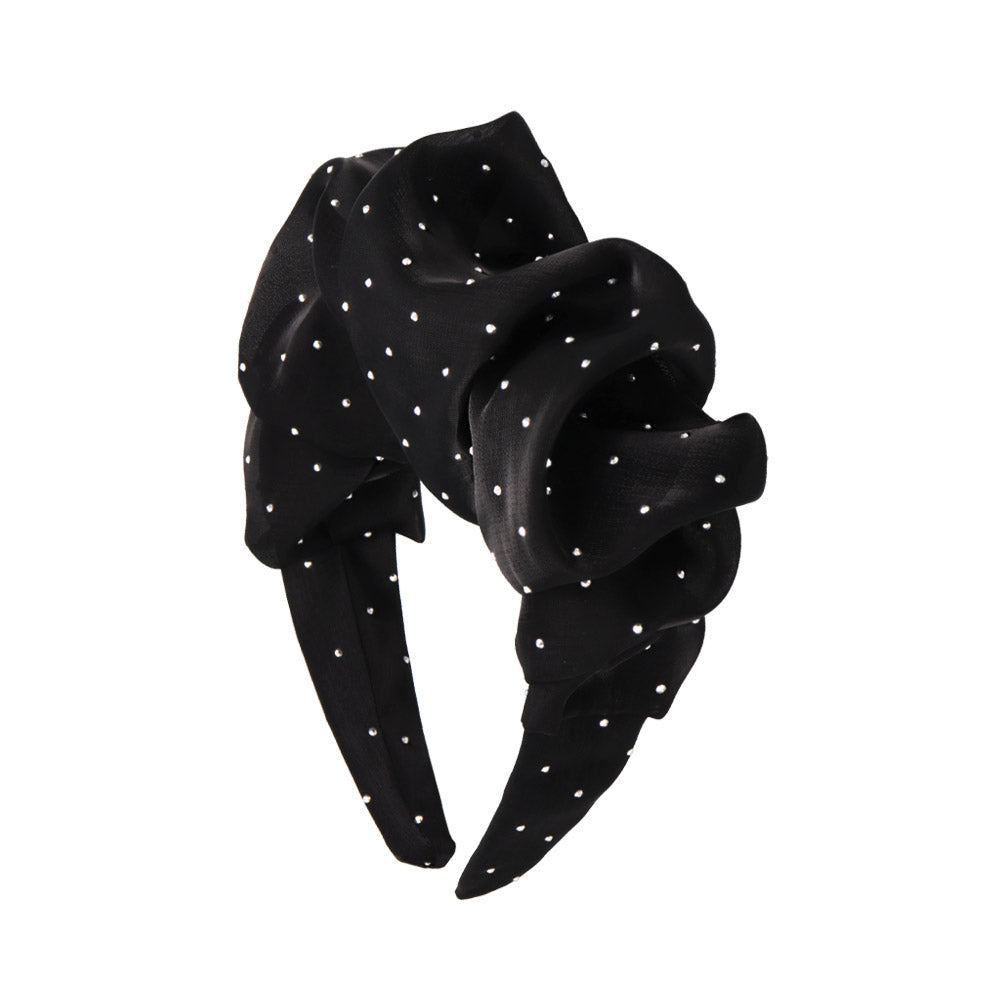 Polka Dot Ruffle Headband