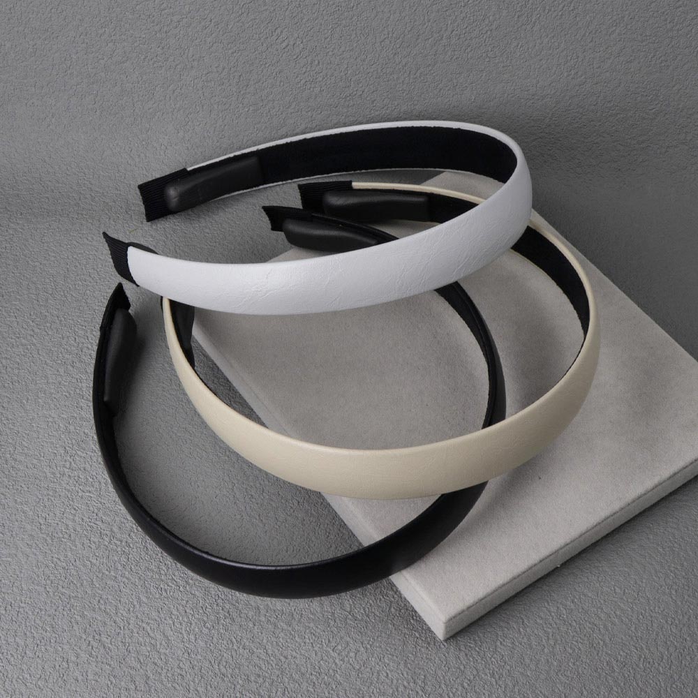 Faux Leather Padded End Headband