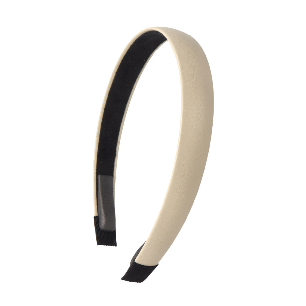 Faux Leather Padded End Headband