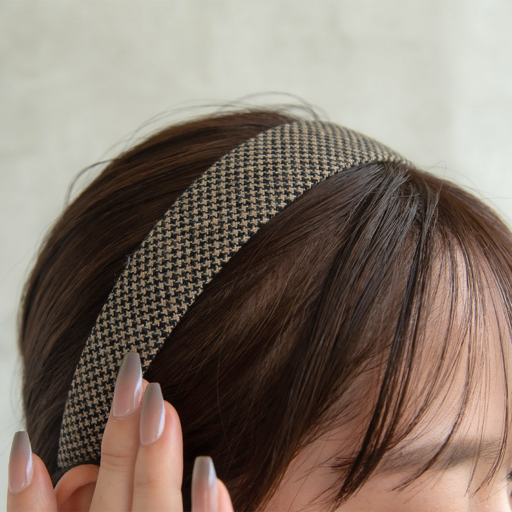 Plaid Padded End Headband