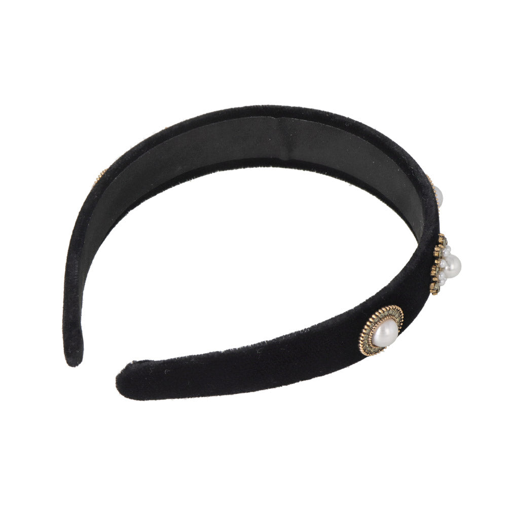 Black Velvet Bijou Headband