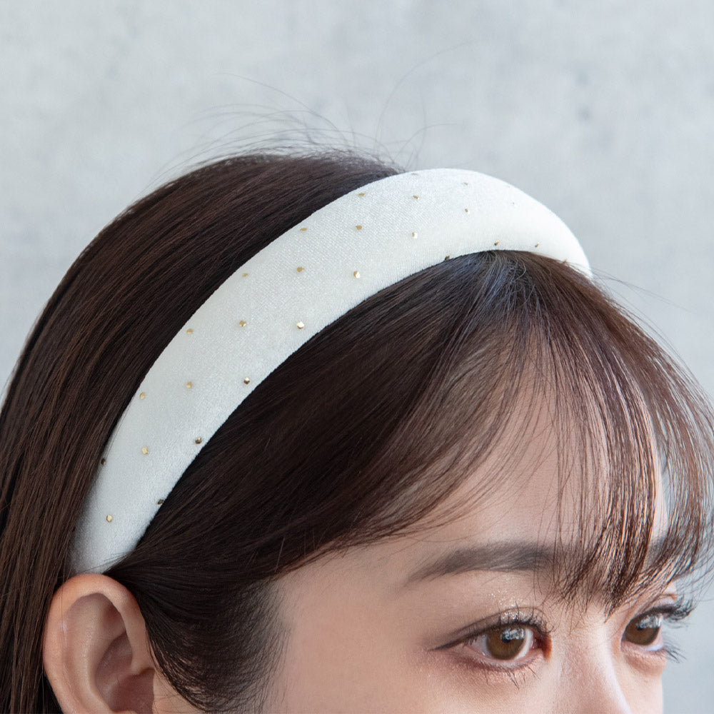 Metal Dot Padded Headband