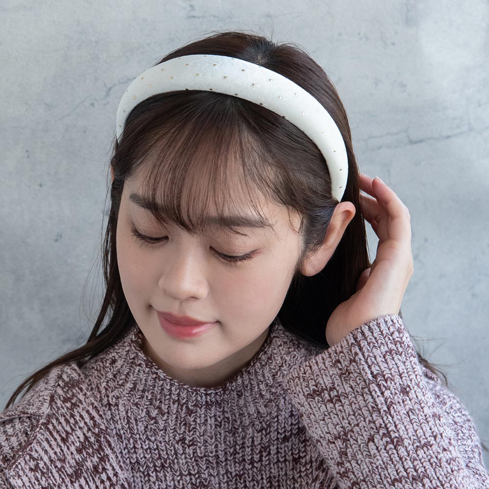 Metal Dot Padded Headband