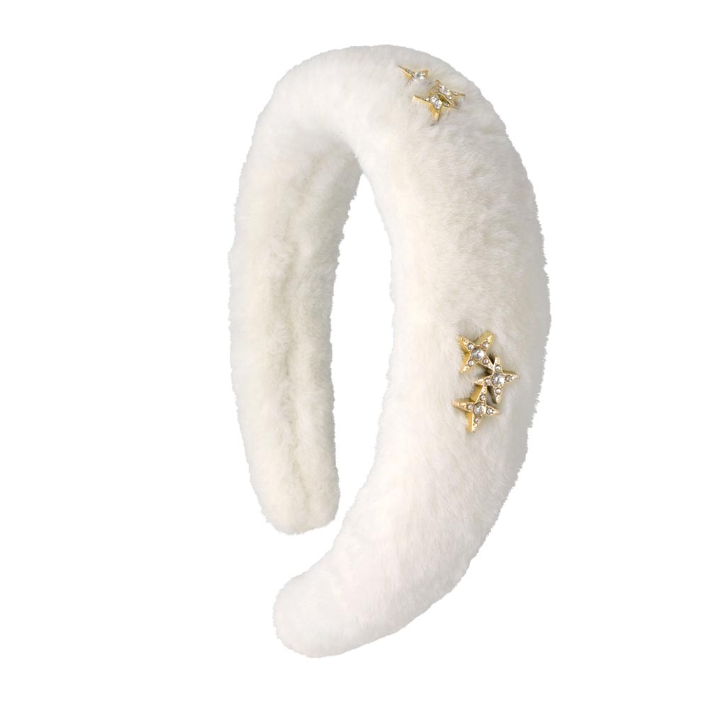 Star Studded Furry Headband