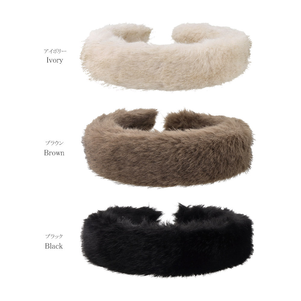 Faux Fur Padded Headband