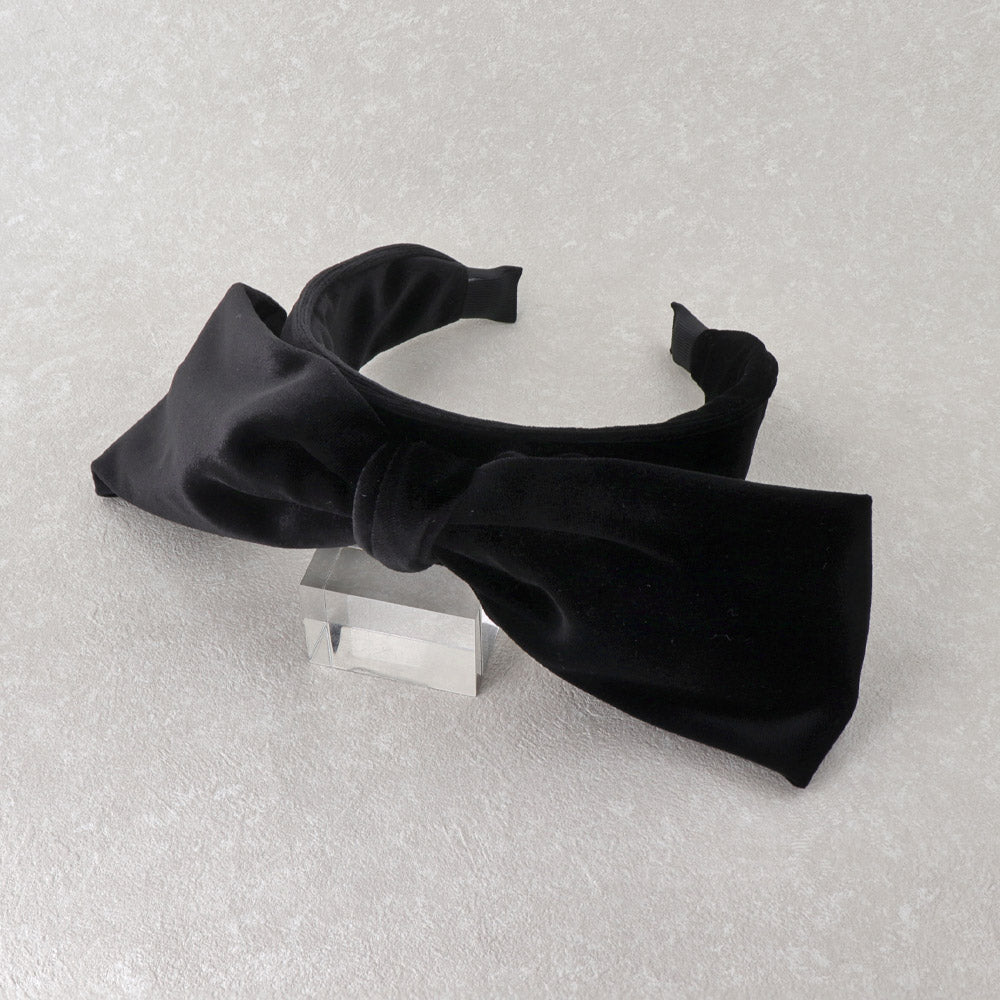 Oversized Black Bow Headband