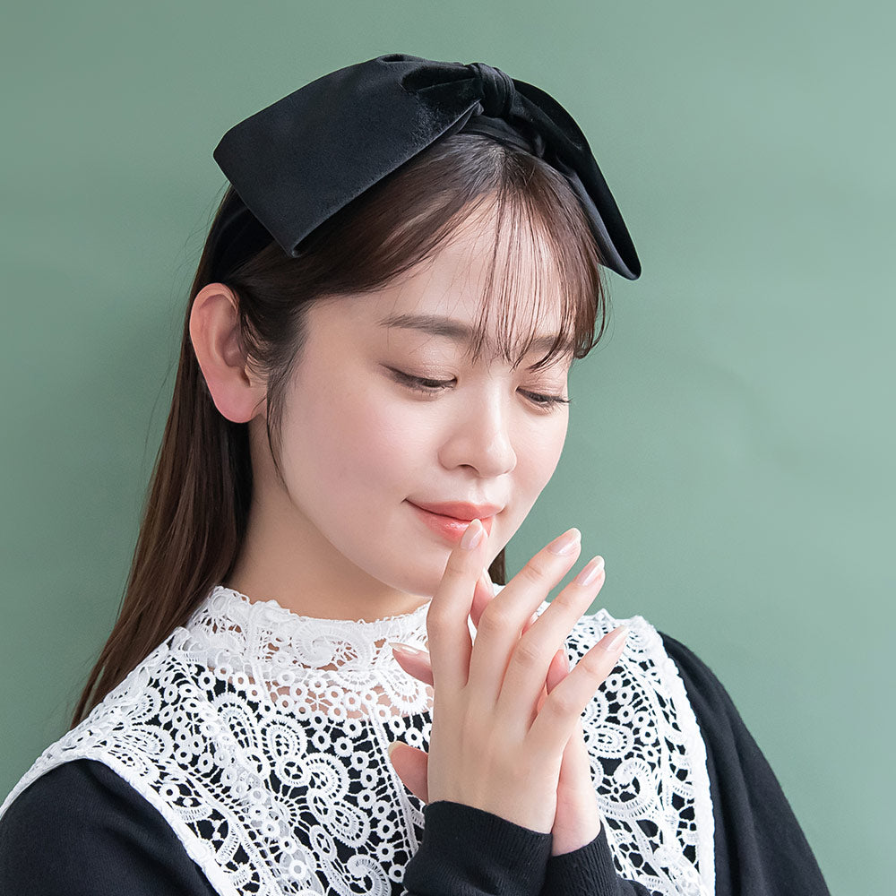 Oversized Black Bow Headband