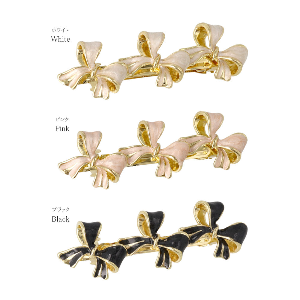 Triple Bow Pinch Clip