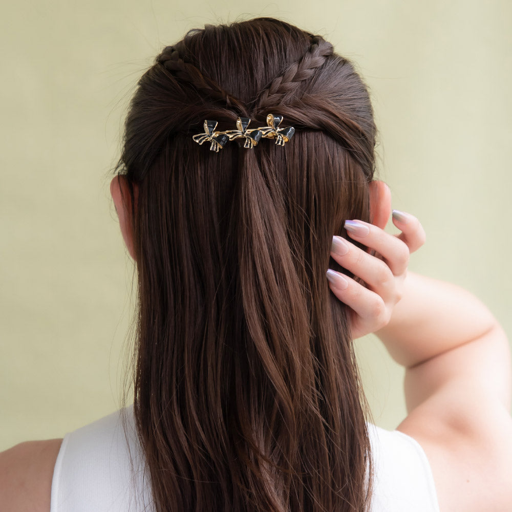 Triple Bow Pinch Clip